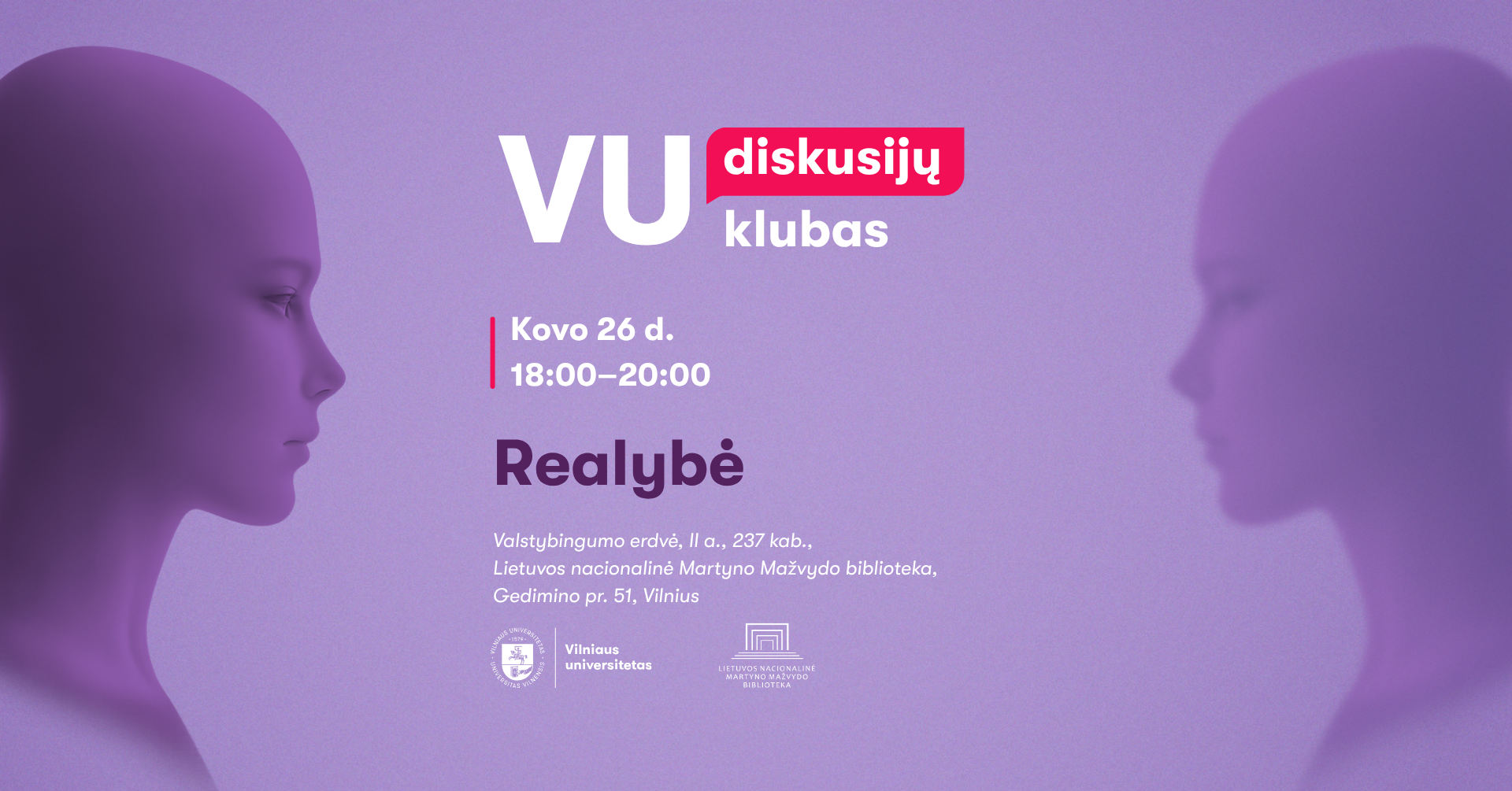 VU Diskusijų klubas Realybė FB event 1920x1005