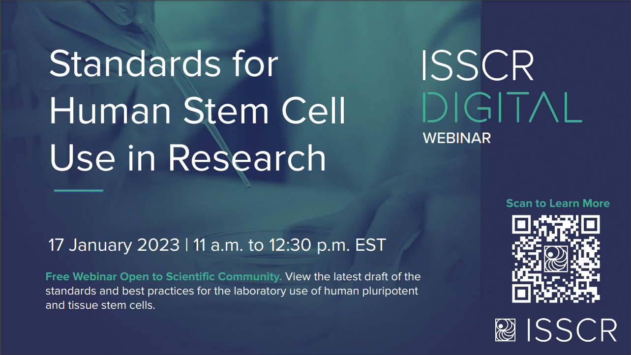 ISSCR webinar Stem Cell
