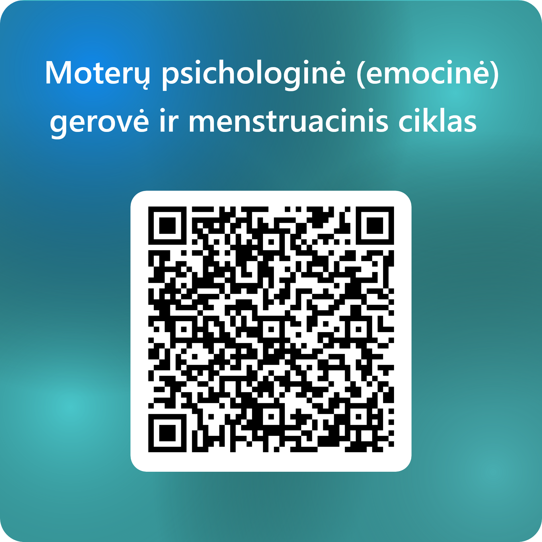 QRCode for Moterų psichologinė emocinė gerovė ir menstruacinis ciklas 