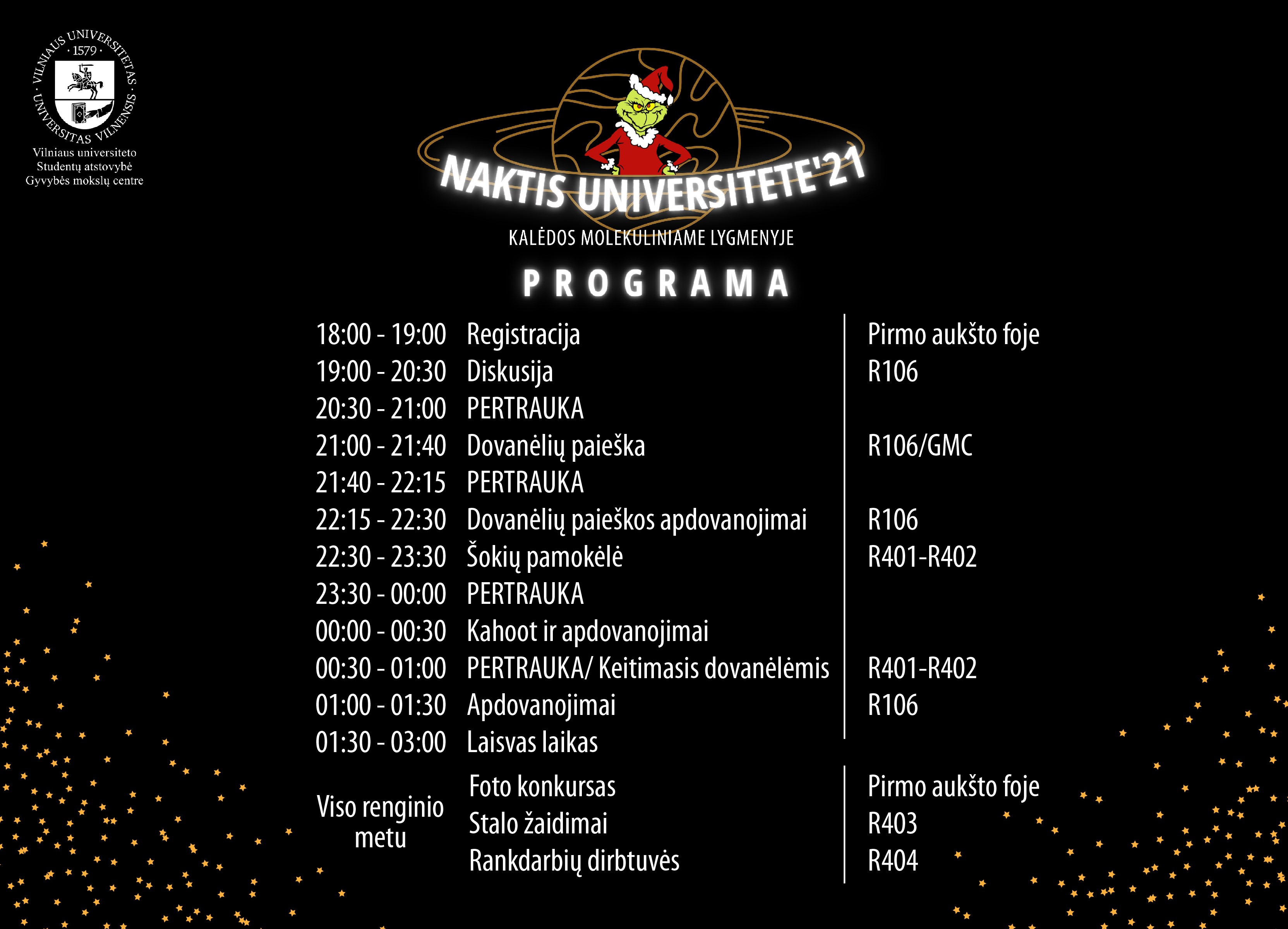 Naktis universitete 21 programa LT